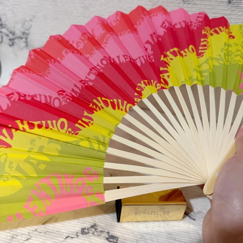 Valentino Beauty Fan (Summer Escape Colorful Wave Design) - Picture 6 of 10
